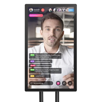 21.5 32 43 tolline reklaam näitab vertikaalne smart streaming saade seadmete stand live interaktiivne ekraan